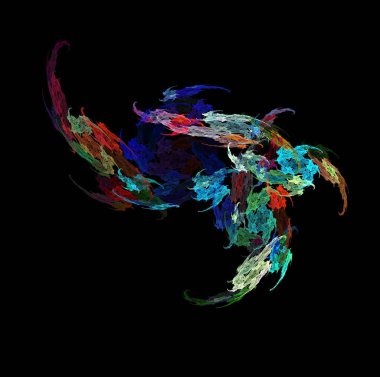 3D görüntüleme soyut dijital arkaplan. Tekstil ve tasarım için desen. Fraktal hiç bitmeyen bir desen..