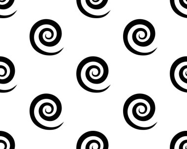 Yuvarlak girdap şekli, vektörsüz arka plan. Vector vintage barok süsü. Retro desenli antika akanthus. Kusursuz desen