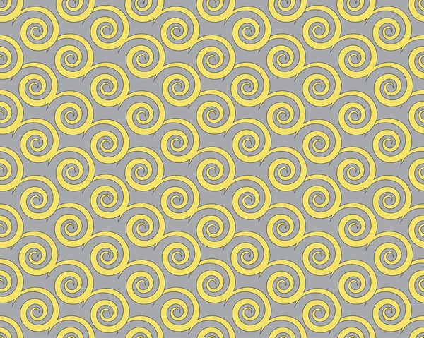 Swirl Pattern Vector Seamless Background Vector Vintage Baroque Ornament Retro — Stock Vector