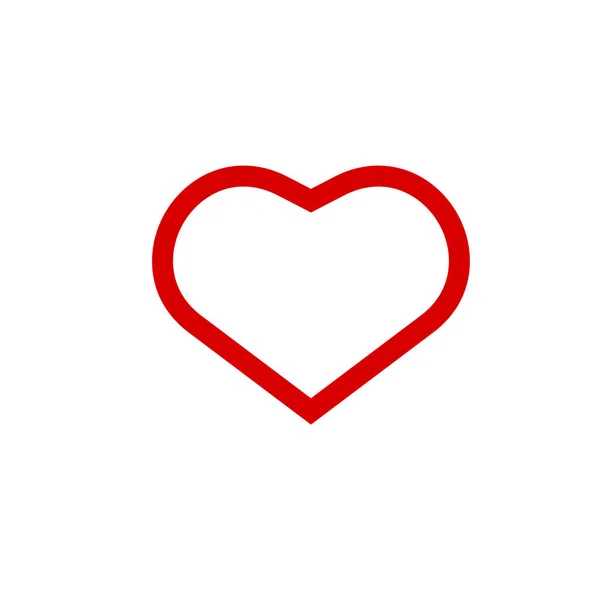 Икона Сердца Символ Любви Знак Вектора Дня Святого Валентина Икона — стоковый вектор