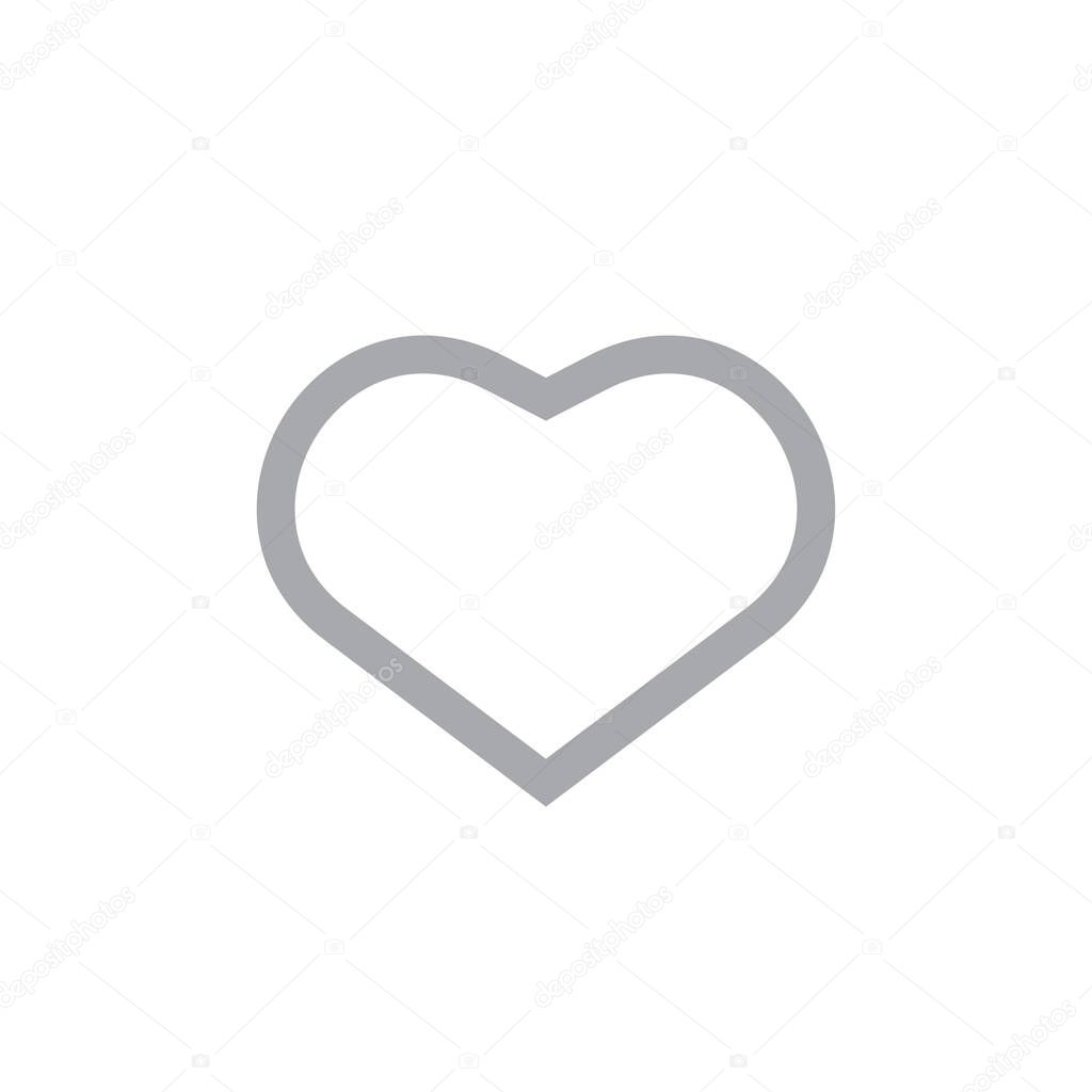 Heart icon. Love symbol. Valentine s Day vector sign. Like icon