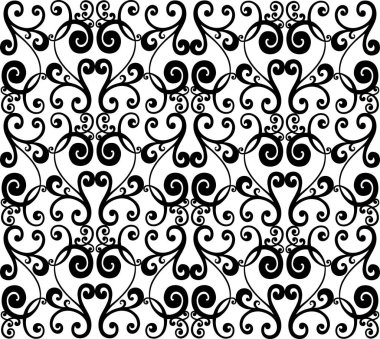 Vektör damaske klasik barok süsü. Vector vintage barok süsü. Retro desenli antika akanthus.