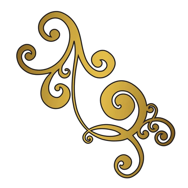 ベクトルダマスクヴィンテージバロック装飾 レトロなパターンアンティークスタイルのアカンサス — ストックベクタ