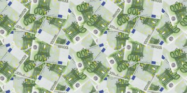 Para kusursuz desen. 100 Euro arkaplan.