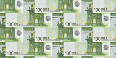 Para kusursuz desen. 100 Euro arkaplan.