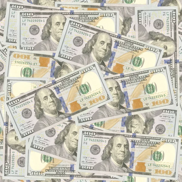 Achtergrond Van Amerikaanse Dollarbankbiljetten — Stockfoto