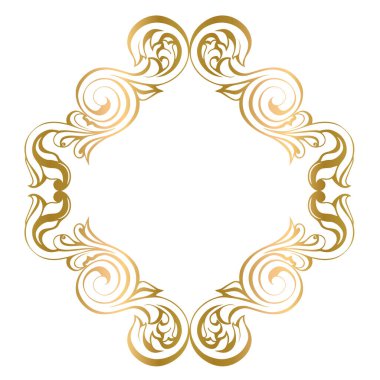 Vector damask klasik barok parşömen tomarı girdabı. Viktorya dönemi monogram heraldik kalkan girdabı. Retro çiçek yaprağı desenli kenar yeşilliği antik akanthus kaligrafi oymalı dövme. Döşeme dekor ögesi