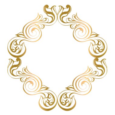 Vector damask klasik barok parşömen tomarı girdabı. Viktorya dönemi monogram heraldik kalkan girdabı. Retro çiçek yaprağı desenli kenar yeşilliği antik akanthus kaligrafi oymalı dövme. Döşeme dekor ögesi