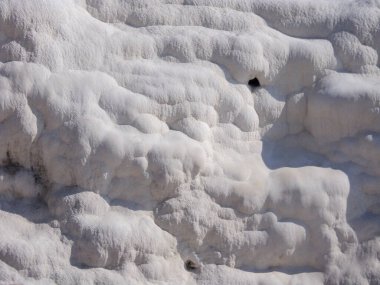 desenli arka plan. Pamukkale Türkiye 'de doğal travertin havuz ve terasları