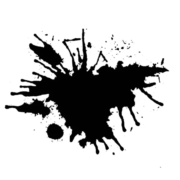 Tintenkleckse Grunge Spritzer Abstrakter Hintergrund Grunge Textbanner — Stockvektor