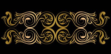 Vector damask klasik barok parşömen tomarı girdabı. Viktorya dönemi monogram heraldik kalkan girdabı. Retro çiçek yaprağı desenli kenar yeşilliği antik akanthus kaligrafi oymalı dövme. Döşeme dekor ögesi