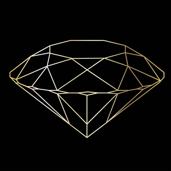 Geometrische Premium Glitter Icon Polygon Mozaïek Vorm Amethist Edelsteen Kwarts — Stockvector