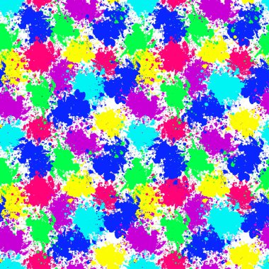 Renkli mürekkep kusursuz bir desen oluşturur. Grunge sıçrıyor. Soyut arkaplan. Grunge metin pankartları