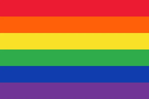 Ilustración del vector de bandera Lgbt. Rainbow Pride Bandera símbolo del movimiento gay y lésbico — Archivo Imágenes Vectoriales