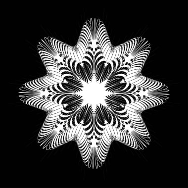 Kar Tanesi simgesi izole edildi. Web için vektör illüstrasyonu