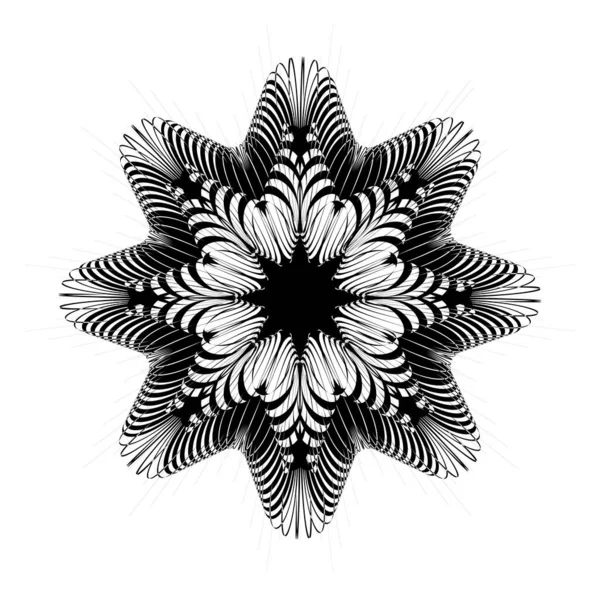 Icône Flocon Neige Isolé Illustration Vectorielle Pour Web — Image vectorielle
