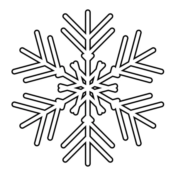 Sneeuwvlokje Pictogram Geïsoleerd Vector Illustratie Voor Web — Stockvector