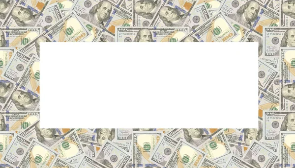 Usa Dollari Cornice Banner Sfondo Illustrazione Foto Alta Qualità — Foto Stock