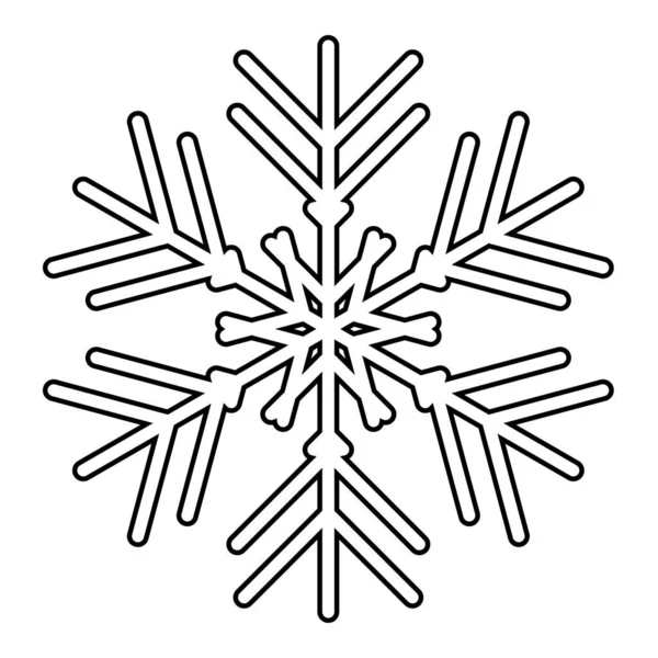 Icône Flocon Neige Isolé Illustration Vectorielle Pour Web — Image vectorielle