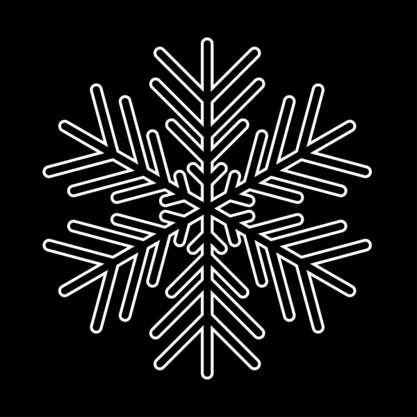Snöflingsikonen Isolerad Vektor Illustration För Webben — Stock vektor