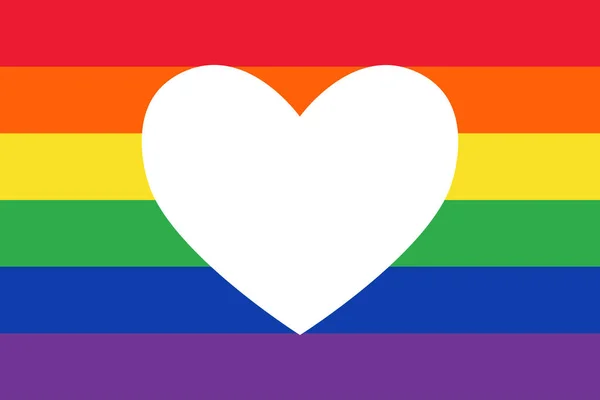 Καρδιά Αγάπη Υποστήριξη Lgbt Κοινότητα Διανυσματική Απεικόνιση — Διανυσματικό Αρχείο
