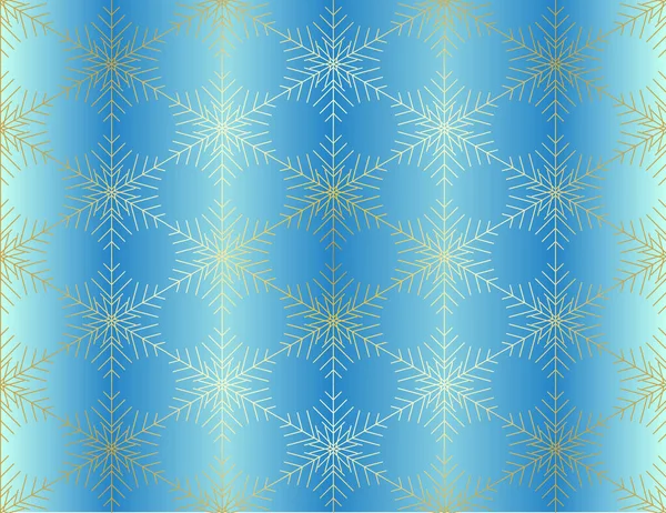 Christmas Card Snowflakes Background Winter Seamless Pattern — Stock Vector