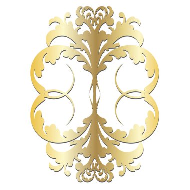 Vector damask klasik barok parşömen tomarı girdabı. Viktorya dönemi monogram heraldik kalkan girdabı. Retro çiçek yaprağı desenli kenar yeşilliği antik akanthus kaligrafi oymalı dövme. Döşeme dekor ögesi