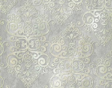 Dijital fayans tasarımı. 3 boyutlu rengarenk seramik duvar döşemeleri dekorasyonu. Soyut damaske desenli geometrik ve çiçekli süsler, eski fayanslar karmaşık detaylar. Yüksek kalite fotoğraf