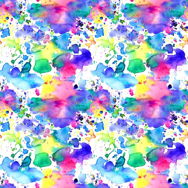 Color ink splashes pattern. Grunge splatters. Abstract seamless background. Watercolor banners. High quality photo