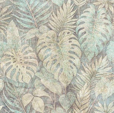 Soyut grunge desenli duvar arkaplanı. Seramik fayans için arka plan. Dijital fayans tasarımı. Renkli seramik duvar fayansları. Soyut damaske yama kalıbı