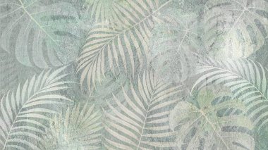 Soyut grunge desenli duvar arkaplanı. Seramik fayans için arka plan. Dijital fayans tasarımı. Renkli seramik duvar fayansları. Soyut damaske yama kalıbı