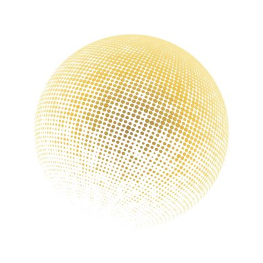 Çağdaş yarım ton seti üç boyutlu rakamları yuvarlıyordu. Noktalanmış ve soyulmuş yuvarlak küreler