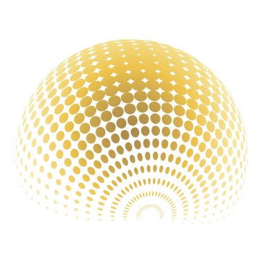 Çağdaş yarım ton seti üç boyutlu rakamları yuvarlıyordu. Noktalanmış ve soyulmuş yuvarlak küreler