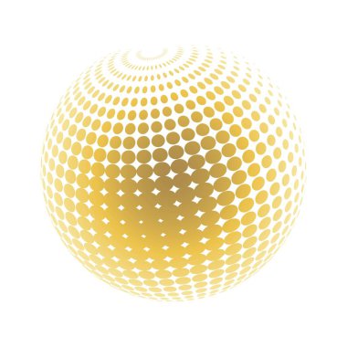 Çağdaş yarım ton seti üç boyutlu rakamları yuvarlıyordu. Noktalanmış ve soyulmuş yuvarlak küreler