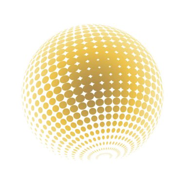 Çağdaş yarım ton seti üç boyutlu rakamları yuvarlıyordu. Noktalanmış ve soyulmuş yuvarlak küreler