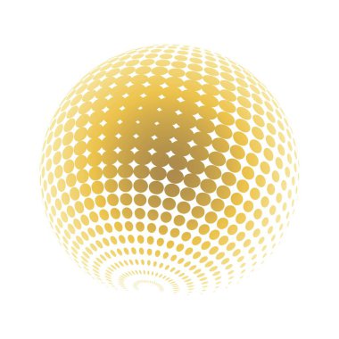 Çağdaş yarım ton seti üç boyutlu rakamları yuvarlıyordu. Noktalanmış ve soyulmuş yuvarlak küreler