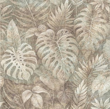 Soyut grunge desenli duvar arkaplanı. Seramik fayans için arka plan. Dijital fayans tasarımı. Renkli seramik duvar fayansları. Soyut damaske yama kalıbı