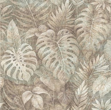 Soyut grunge desenli duvar arkaplanı. Seramik fayans için arka plan. Dijital fayans tasarımı. Renkli seramik duvar fayansları. Soyut damaske yama kalıbı