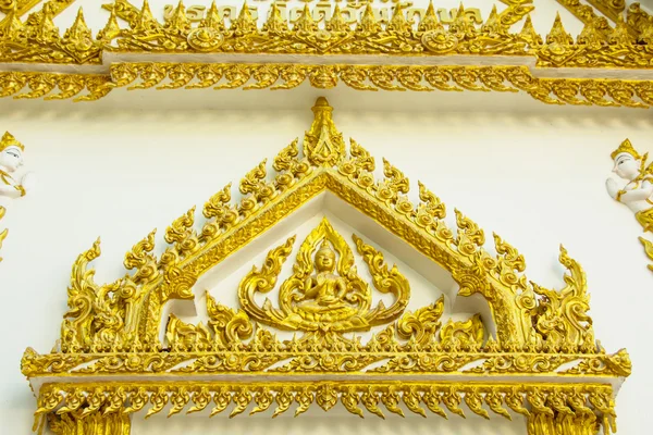 Gouden Boeddha Sculptuur Decoratie — Stockfoto