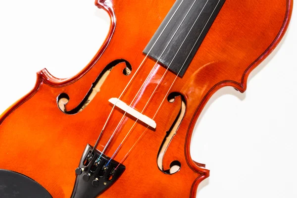 Violon isolé sur fond blanc — Photo