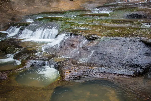 Waterfall with a pathway — Stock Photo, Image