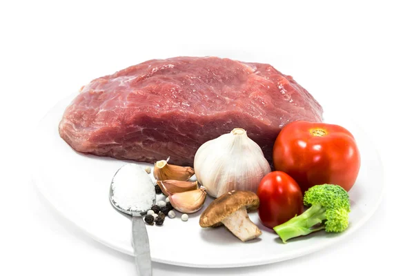 Fetta di carne di maiale — Foto Stock