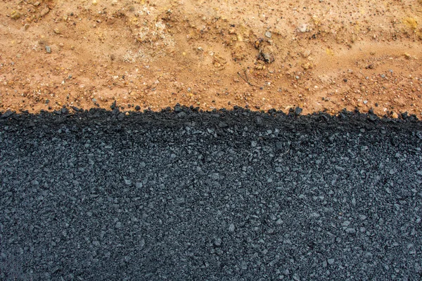 Nya asfaltväg — Stockfoto