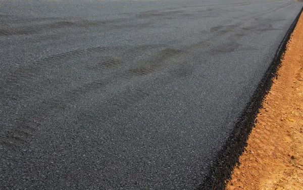 Nové asfaltové silnice — Stock fotografie