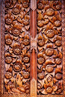 Asya tapınağının dekorasyonu