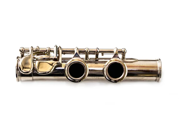 Flauta isolada sobre branco — Fotografia de Stock