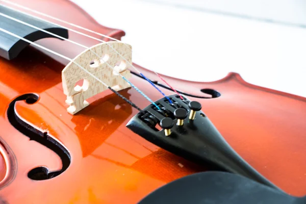 Violin on white background — Stock Photo, Image