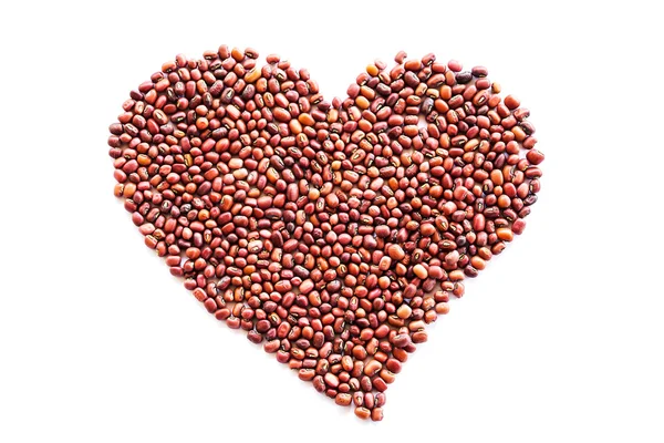 Corazón de frijoles rojos —  Fotos de Stock