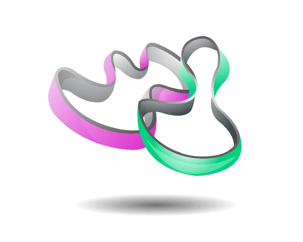 Absztrakt Infinity logó — Stock Vector