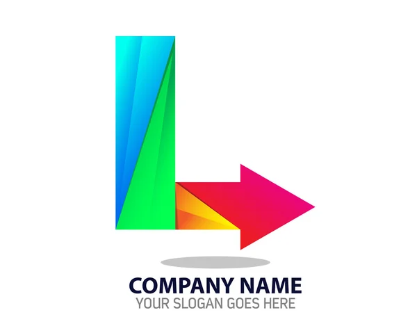 Carta L logotipo ícone modelo —  Vetores de Stock